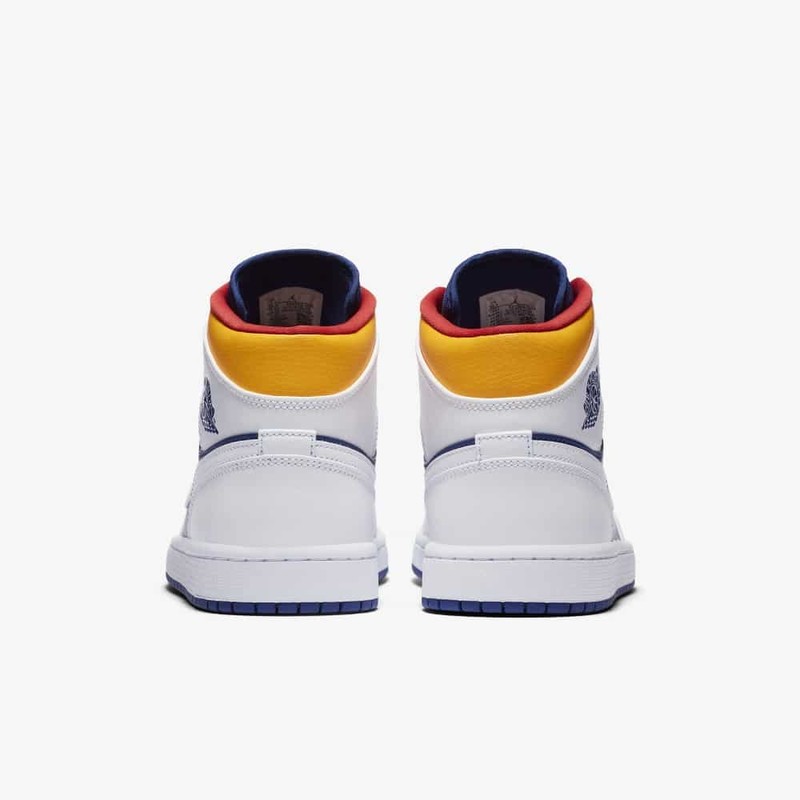 Air Jordan 1 Mid Blue Orange 554724 131 Grailify